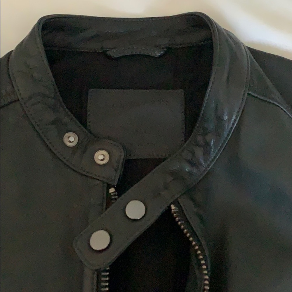 Men’s Small All Saints leather jacket - Picture 4 of 4